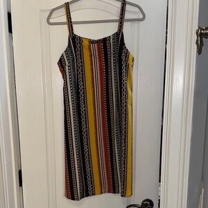 SHEIN Colorful Striped Mini Dress